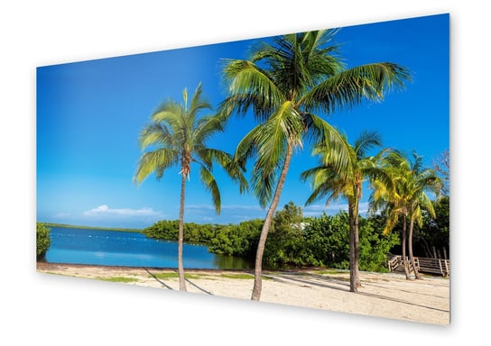 Panel kuchenny HOMEPRINT Palmy na rajskiej plaży 125x50 cm HOMEPRINT