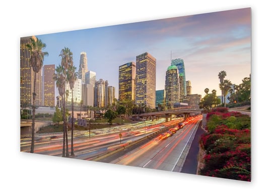 Panel kuchenny HOMEPRINT Panorama centrum Los Angeles 125x50 cm HOMEPRINT