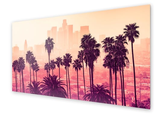 Panel kuchenny HOMEPRINT Panorama Los Angeles, palmy 120x60 cm HOMEPRINT