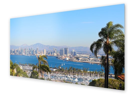 Panel kuchenny HOMEPRINT Panorama portu w San Diego 125x50 cm HOMEPRINT