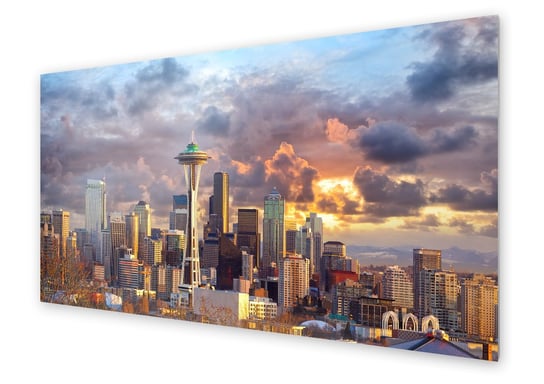 Panel kuchenny HOMEPRINT Panorama Seattle, USA 120x60 cm HOMEPRINT
