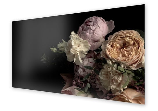 Panel kuchenny HOMEPRINT Pastelowy bukiet kwiatów 125x50 cm HOMEPRINT