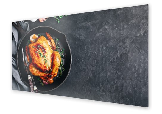 Panel kuchenny HOMEPRINT Pieczony kurczak 125x50 cm HOMEPRINT