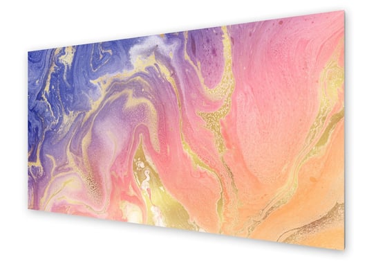 Panel kuchenny HOMEPRINT Płynny kolorowy akryl 125x50 cm HOMEPRINT