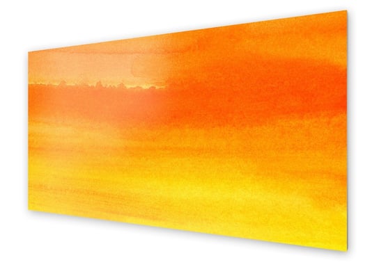 Panel kuchenny HOMEPRINT Pomarańczowo żółta farba 100x50 cm HOMEPRINT