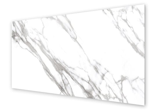 Panel kuchenny HOMEPRINT Ponadczasowy biały marmur 100x50 cm HOMEPRINT
