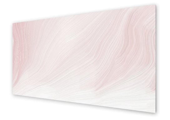 Panel kuchenny HOMEPRINT Różowe kręte fale 125x50 cm HOMEPRINT