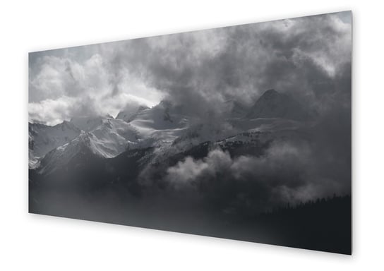 Panel kuchenny HOMEPRINT Śnieżny szczyt w Alpach 100x50 cm HOMEPRINT