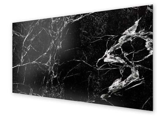 Panel kuchenny HOMEPRINT Uniwersalny czarny marmur 100x50 cm HOMEPRINT