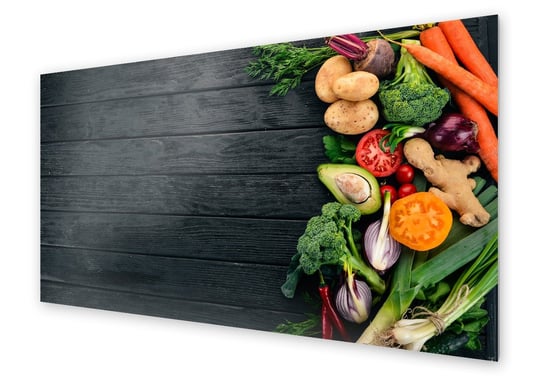 Panel kuchenny HOMEPRINT Warzywa sezonowe 100x50 cm HOMEPRINT