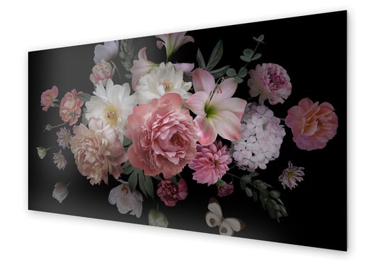 Panel kuchenny HOMEPRINT Weselny bukiet kwiatów 100x50 cm HOMEPRINT