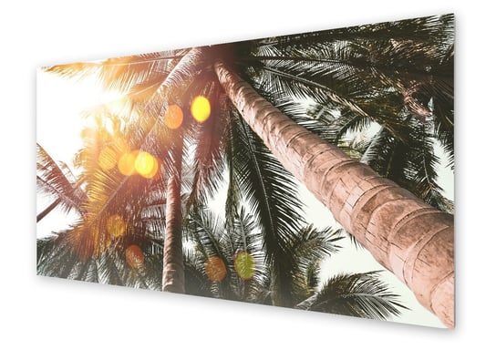Panel kuchenny HOMEPRINT Widok z dołu na palmy 120x60 cm HOMEPRINT