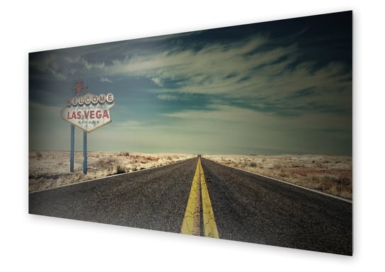 Panel kuchenny HOMEPRINT Wjazd do Las Vegas Sign 100x50 cm HOMEPRINT