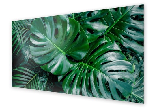 Panel kuchenny HOMEPRINT Zielone liście monstera 125x50 cm HOMEPRINT