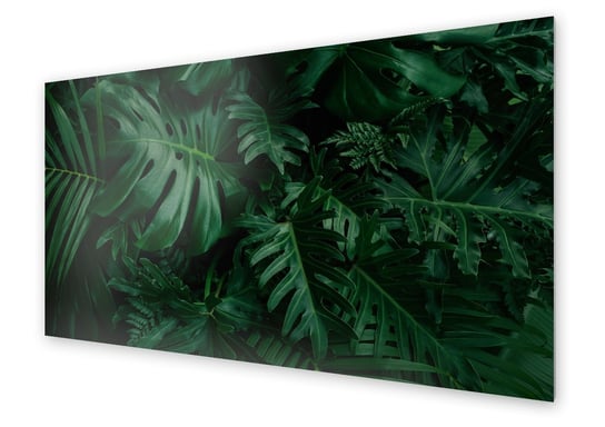 Panel kuchenny HOMEPRINT Zielone liście tropikalne 120x60 cm HOMEPRINT