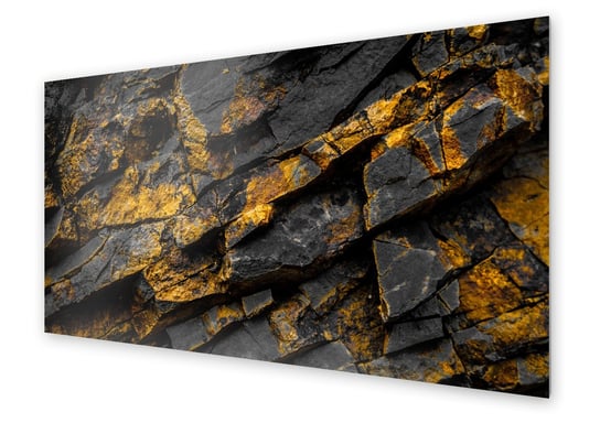 Panel kuchenny HOMEPRINT Złoto czarna skała 120x60 cm HOMEPRINT