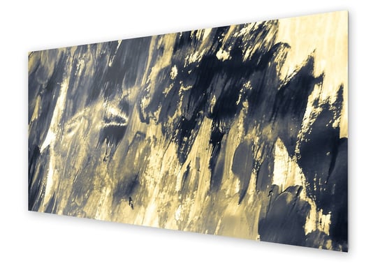 Panel kuchenny HOMEPRINT Złoto-czarne ślady farby 100x50 cm HOMEPRINT