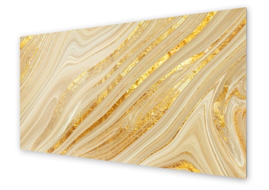 Panel kuchenny HOMEPRINT Złoty marmur dekoracyjny 140x70 cm HOMEPRINT