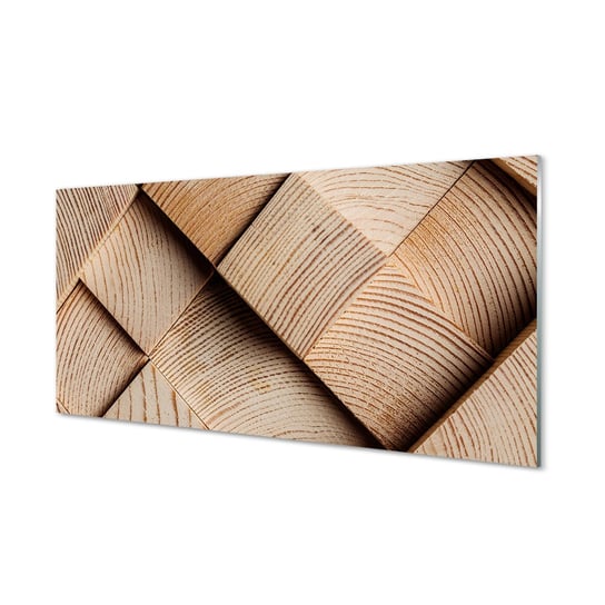 Panel kuchenny + klej Drewno słoje sęki 120x60 cm Tulup