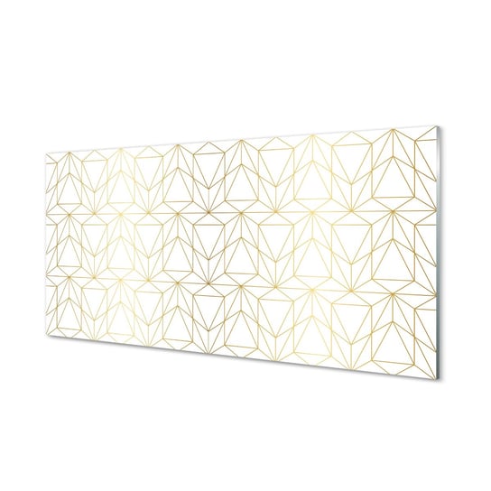 Panel kuchenny ochrona Kontury trójkątów 120x60 cm Tulup