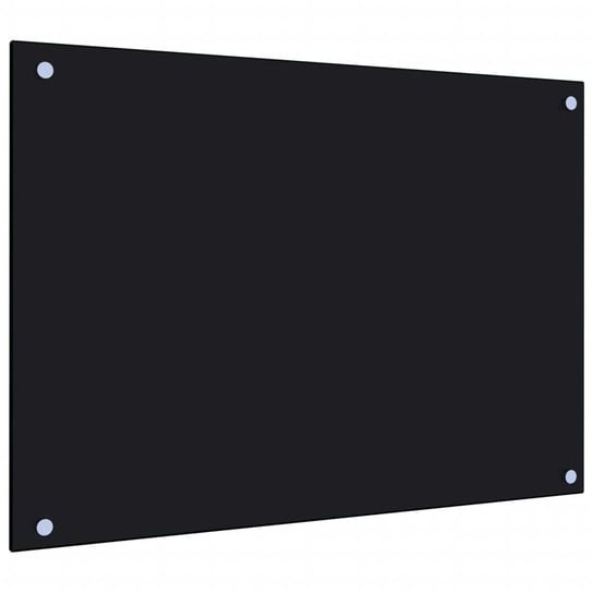 Panel kuchenny z hartowanego szkła 70x50 cm czarny Inna marka