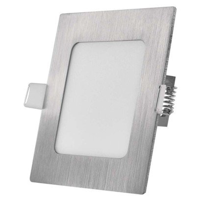 Panel LED Wpuszczany Nexxo, Kwadrat, Srebrny, 7W, Cct Emos