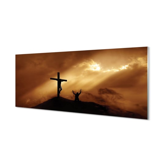 Panel między szafki Światło Jezus krzyż 125x50 cm Tulup