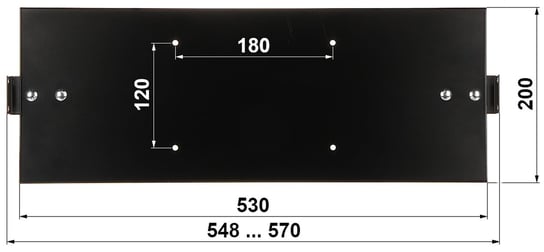 PANEL MONTAŻU BOCZNEGO DO SZAFY RACK ZMB-1-800 Inna marka