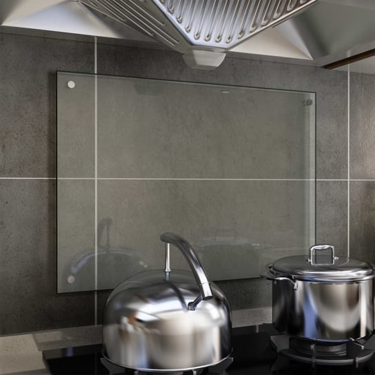 Panel ochronny do kuchni, szkło hartowane, bezbarwny, 70x50 cm vidaXL