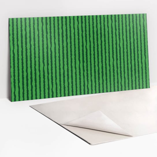 Panel Ochronny Na Ścianę 100x50 cm - Zielony rysunkowy arbuz Tulup