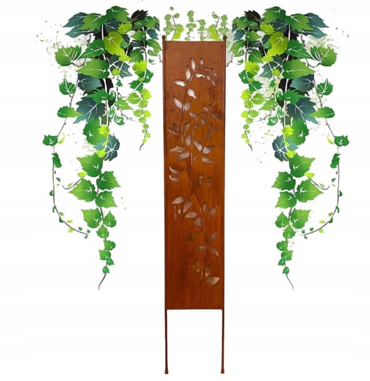 Panel ogrodowy palisada parawan dekoracyjny metal H150cm bluszcz podpora LUCK DESIGN