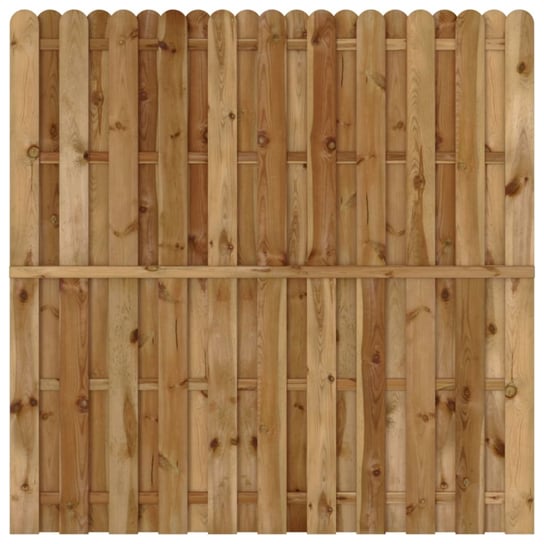 Panel ogrodzeniowy 180x180 cm, drewno sosnowe, brą / AAALOE Inna marka