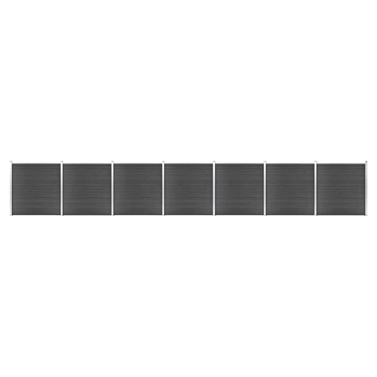 Panel ogrodzeniowy WPC 1218x186 cm czarny / AAALOE Inna marka