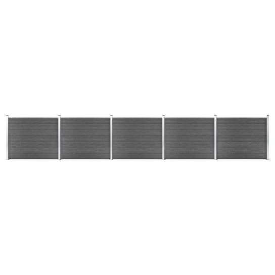 Panel ogrodzeniowy WPC czarny 872x146 cm (35 desek Zakito