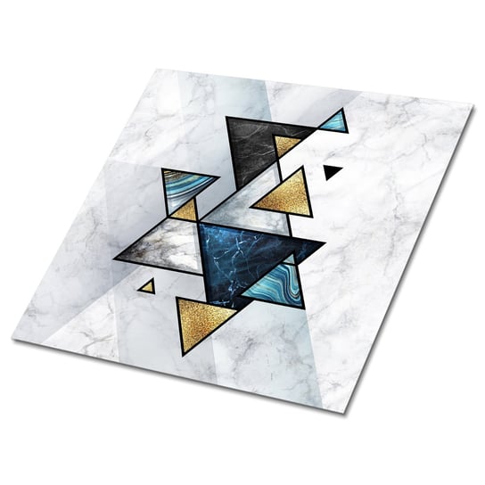 Panel PCV Samoprzylepny Abstrakcja marmur trójkąty, Dywanomat Dywanomat