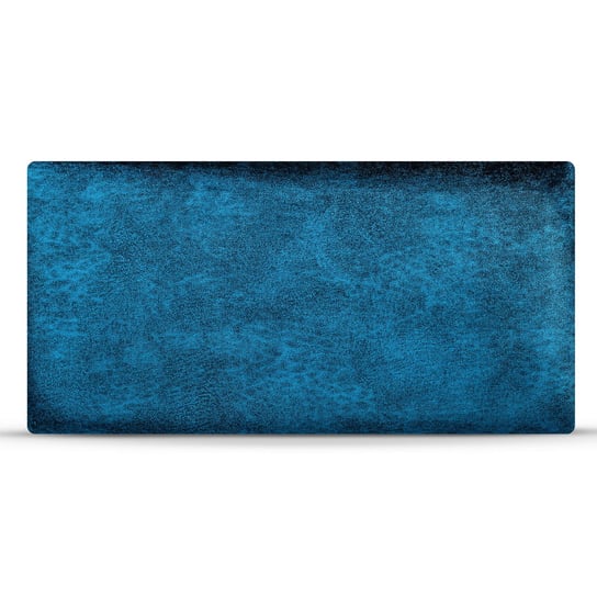 Panel ścienny 30 x 60 cm tapicerowany w kolorze niebieskim z połyskującego weluru POSTERGALERIA