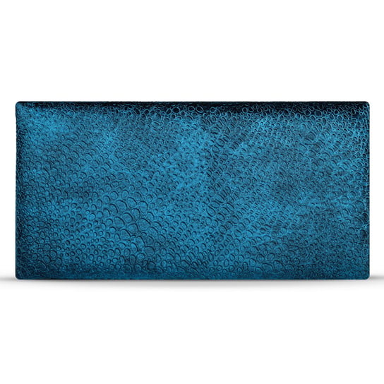 Panel ścienny 30 x 60 cm tapicerowany w kolorze niebieskim z teksturą “kropelki” POSTERGALERIA