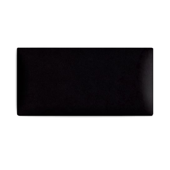 Panel ścienny 60 x 30 cm tapicerowany 3D Wezgłowie w kolorze czarnym POSTERGALERIA