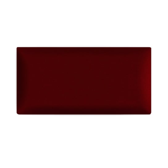 Panel ścienny 60 x 30 cm tapicerowany 3D Wezgłowie w kolorze wiśniowym POSTERGALERIA