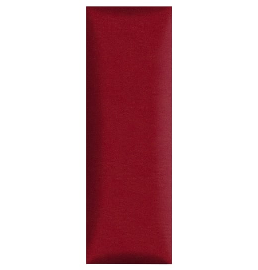 Panel ścienny 90 x 30 cm tapicerowany 3D Wezgłowie w kolorze czerwonym POSTERGALERIA