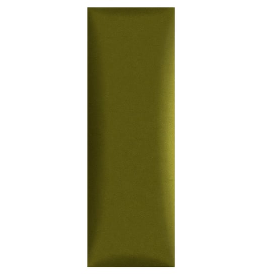 Panel ścienny 90 x 30 cm tapicerowany 3D Wezgłowie w kolorze oliwkowym POSTERGALERIA