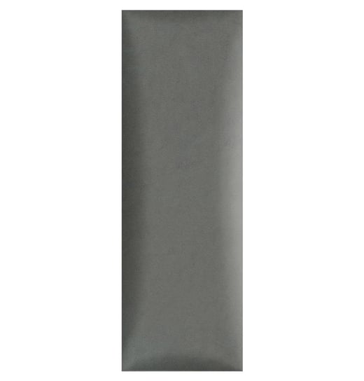 Panel ścienny 90 x 30 cm tapicerowany 3D Wezgłowie w kolorze siwym POSTERGALERIA