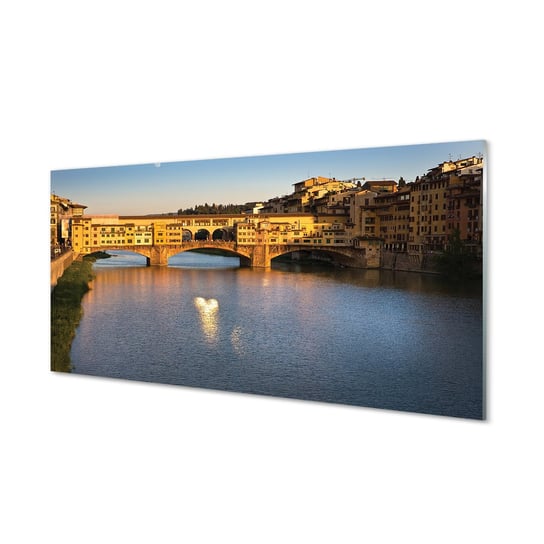Panel ścienny Włochy Wschód słońca mosty 120x60 cm Tulup