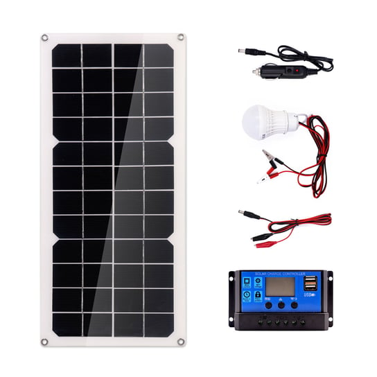 Panel Solarny Bateria Słoneczna 20W 18V Regulator Drillpro