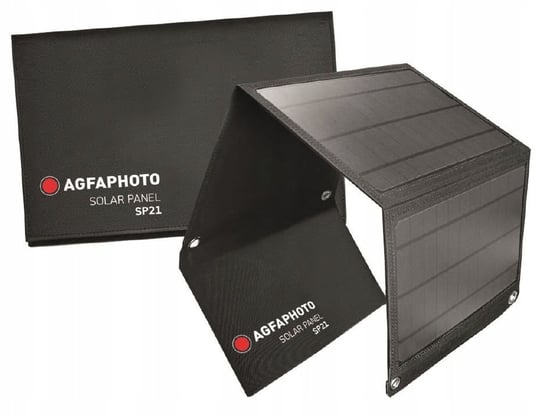 Panel Solarny Słoneczny Ładowarka Do Agfaphoto 100pro Oraz Inne Dc 18v 2.1a / Usb 5v 2.4a AGFAPHOTO