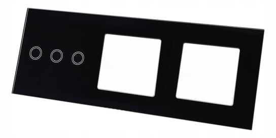 PANEL SZKLANY DOTYKOWY WŁĄCZNIK GNIAZDO 3+1G+1G Baron