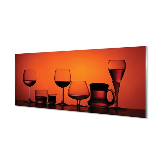 Panel szklany hartowany do kuchni Kieliszki 125x50 cm Tulup