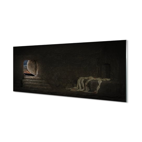 Panel szklany klej Jaskinia krzyże 125x50 cm Tulup