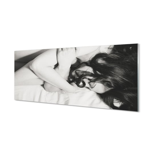 Panel szklany klej Śpiąca kobieta 125x50 cm Tulup
