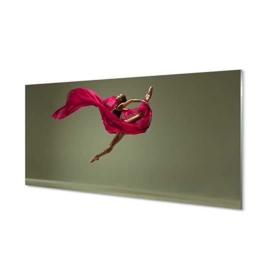 Panel szklany kuchenny Kobieta szpagat 120x60 cm Tulup